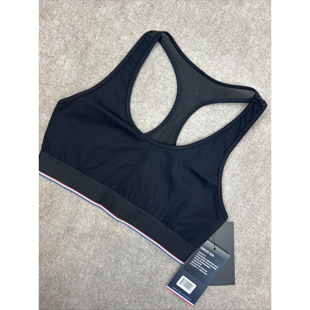 Fourlaps‎ Circuit Sports Bra Small Black Crossback Racerback NWT